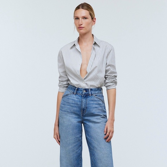 Madewell With-a-Twist Shirt in Signature Poplin - Picture 4 of 6
